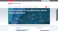 Desktop Screenshot of itc-halle.de