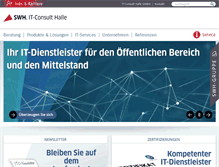 Tablet Screenshot of itc-halle.de